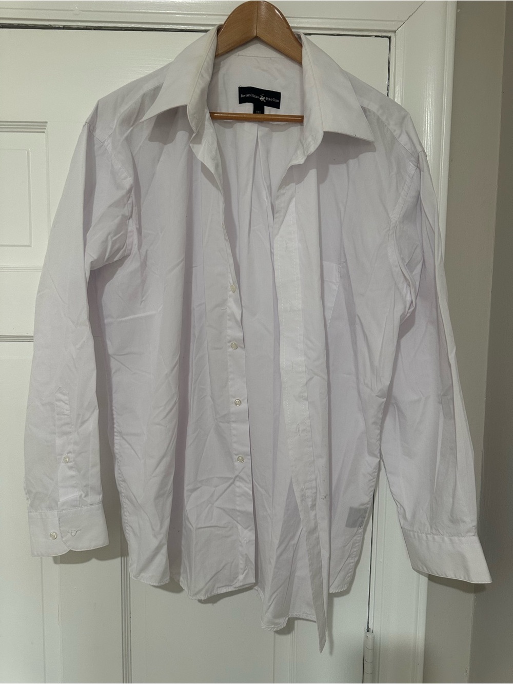 Beverly Hills Polo Club Men's White Dress Shirt